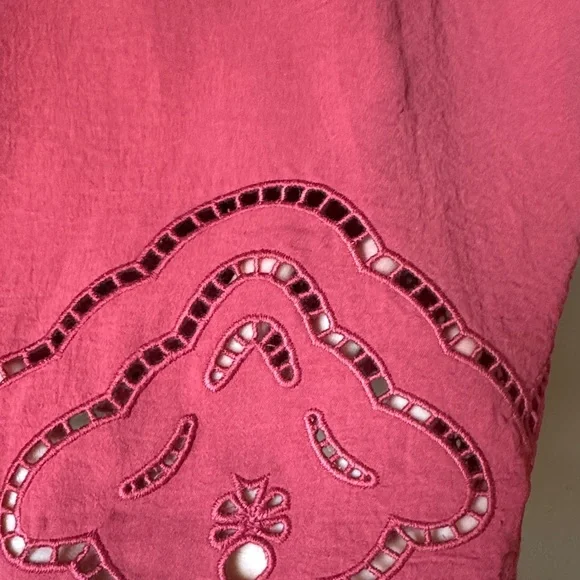 Adrianna Papell Airflow Eyelet Blouse Size Small - Picture 4 of 5